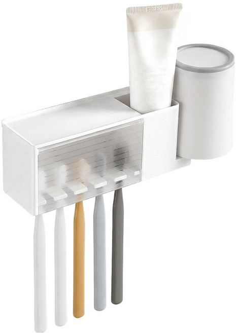 레토 가정용 칫솔거치대 LBR-TH01, 화이트, 1개