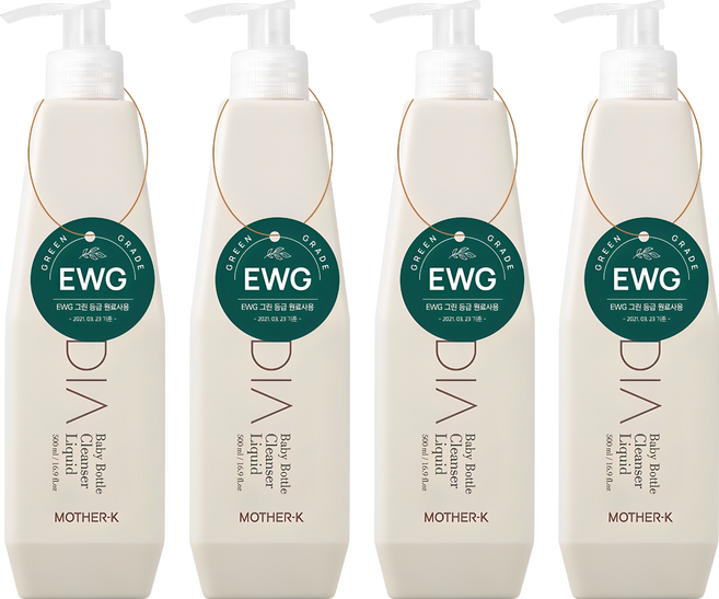 마더케이 디아 젖병 세정제, 500ml, 4개