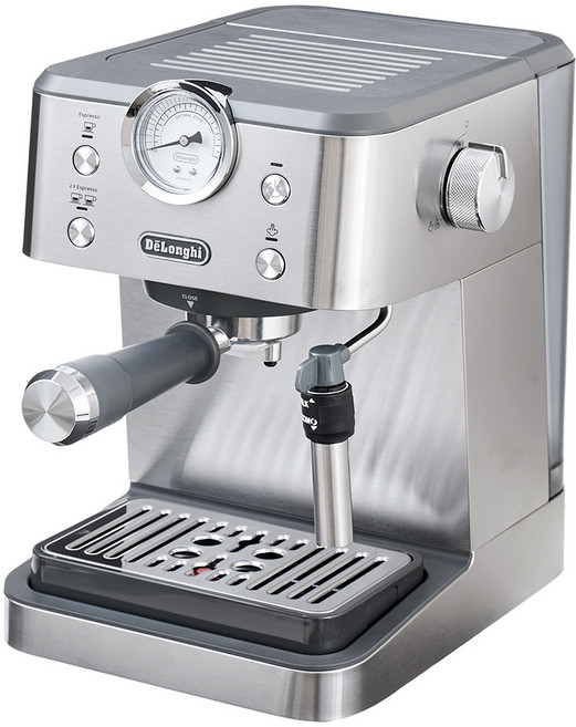 DeLonghi 迪朗奇 經典半自動咖啡機, 銀色, EM450.M