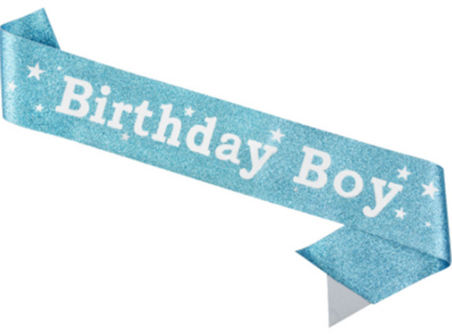 이자벨홈 생일축하 어깨 끈 배너띠, 블루소년, 1개