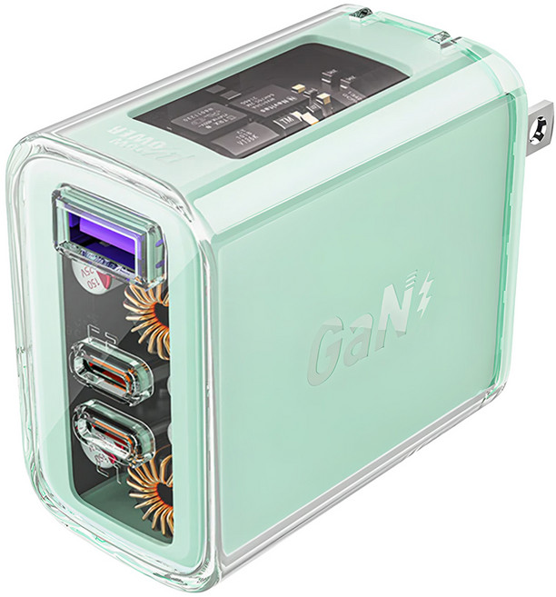 ACEFAST 65W 3 Port 電源供應器 PD 氮化鎵 山嵐綠