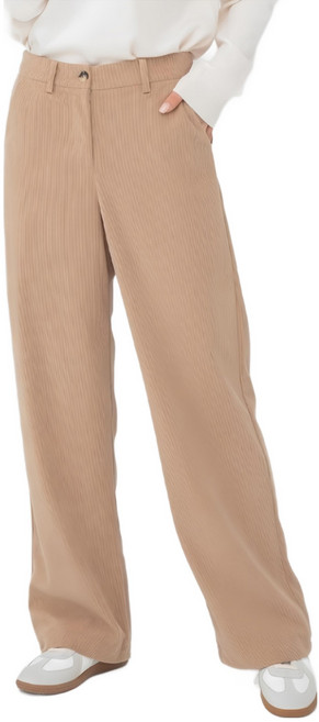 CARET 女款燈芯絨直筒長褲