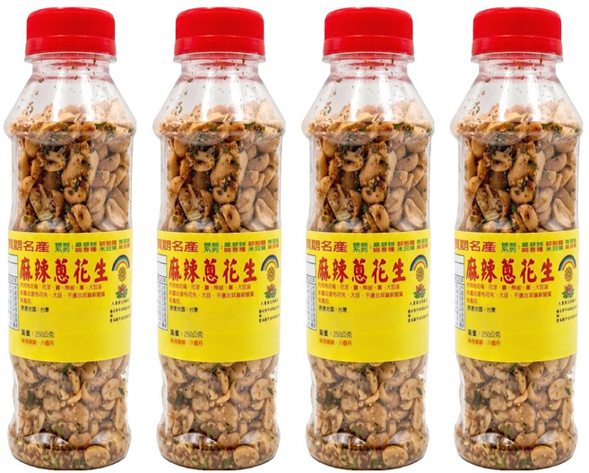 大智慧麻辣蔥花生, 250g, 4瓶