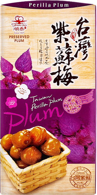 順泰 台灣紫蘇梅, 400g, 1盒