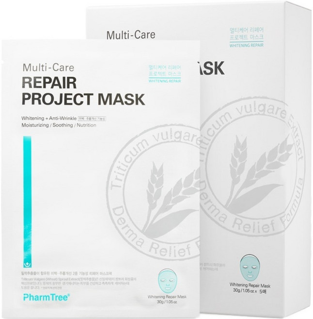 팜트리 멀티케어 리페어 프로젝트 마스크, 5개입, 1개