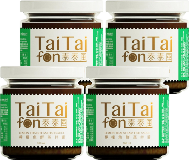 TaiTaifon 泰泰風 檸檬魚蒸醬, 200g, 4罐