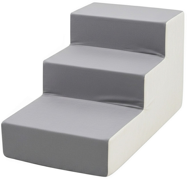 REDPUPPY 賽琳娜寵物階梯 3階 灰色, 1個