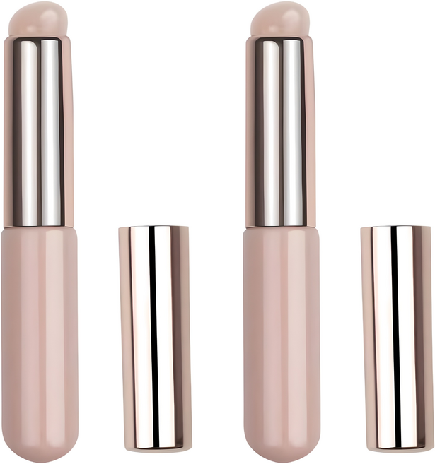 뷰티고메 밧트 실리콘 립 브러쉬, 핑크, 2개