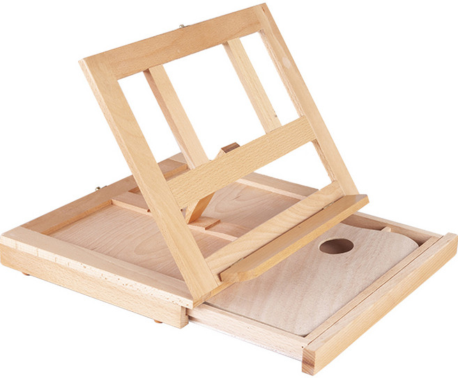 아트시크릿 너도밤나무 접이식 휴대용 이젤 + 나무팔레트 SWE-110