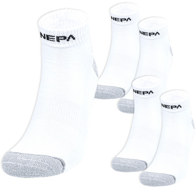 NEPA Easy 緩震低筒襪 5雙組 NPCESSXL, 白色, 1套