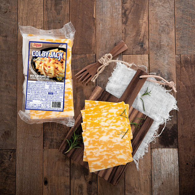 캘리포니아셀랙드팜스 콜비 잭 슬라이스 치즈, 21.28g, 32개입, 1개