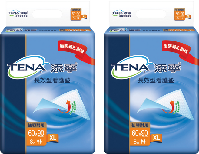 TENA 添寧 長效型看護墊 60*90cm, XL(60 x 90cm), 8片, 2包