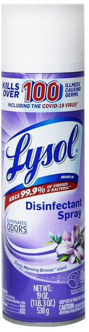 Lysol 來舒 消臭清新噴霧 清晨微風, 538g, 1瓶