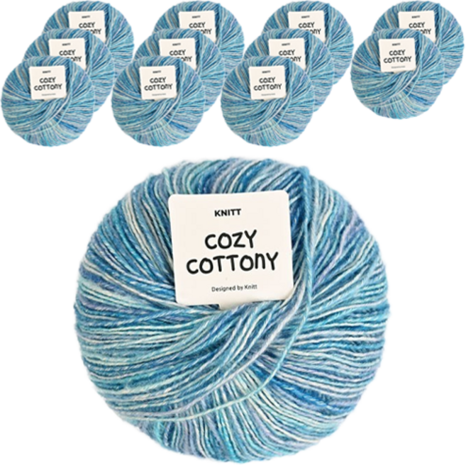 니뜨 코지 코트니 50g, 09 쿨블루, 12개