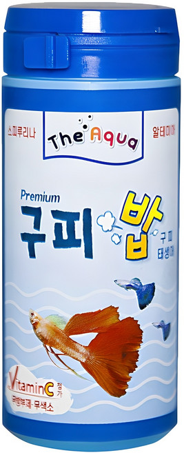 아쿠아플러스 구피 프리미엄 사료, 50g, 1개