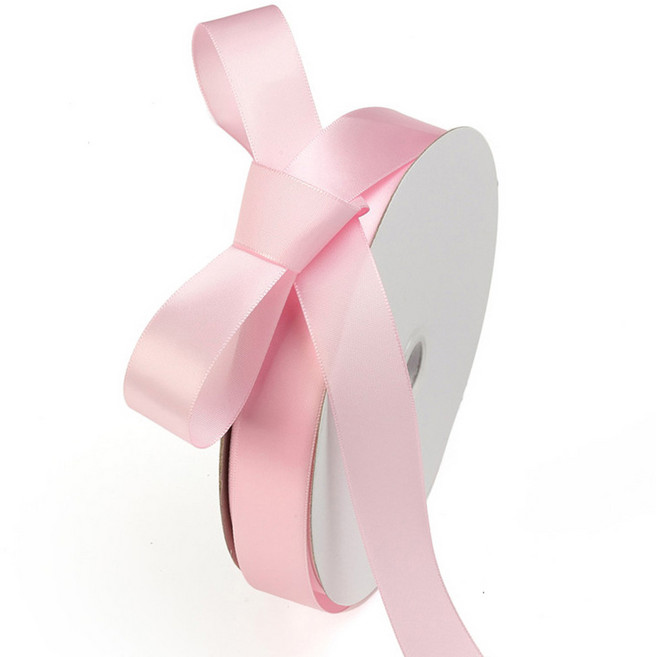 길그리 선물 포장 공단 리본 25mm, 03핑크, 36m, 1개