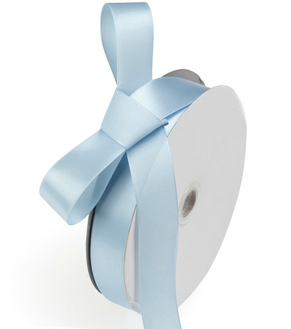 길그리 선물 포장 공단 리본 25mm, 08하늘색, 36m, 1개