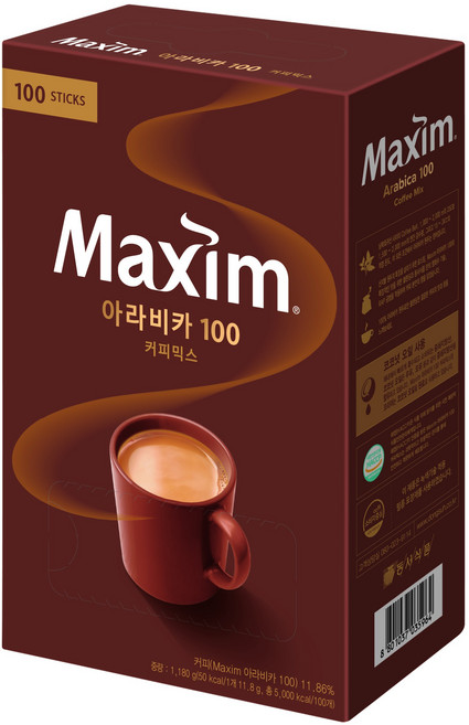 맥심 아라비카 100 커피믹스, 11.8g, 100개입, 1개