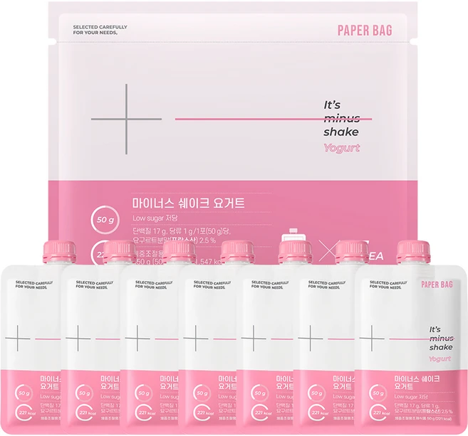 페이퍼백 마이너스 쉐이크 요거트 7p, 1개, 350g - 쿠팡
