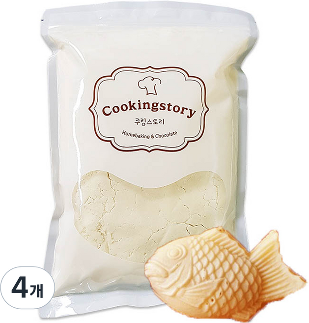 쿠킹스토리 붕어빵믹스, 1kg, 4개