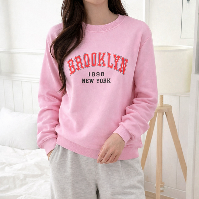 라라온 레터링 레귤러핏 맨투맨 TSP1168