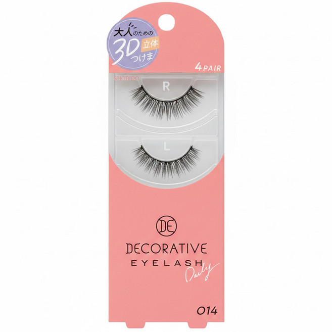 SHOBIDO 粧美堂 自然貼合柔軟假睫毛 4對入, #014, 1組