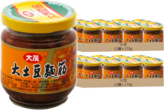 大茂 大土豆麵筋, 170g, 24罐