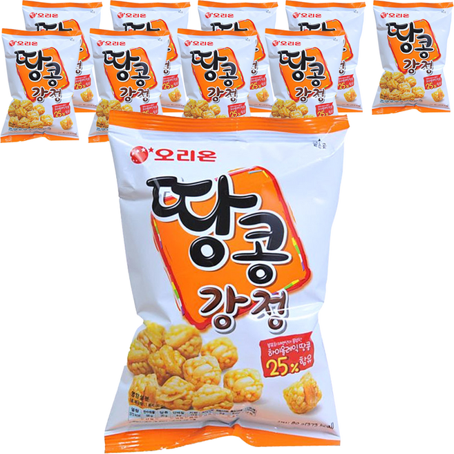 오리온 땅콩강정, 147g, 10개