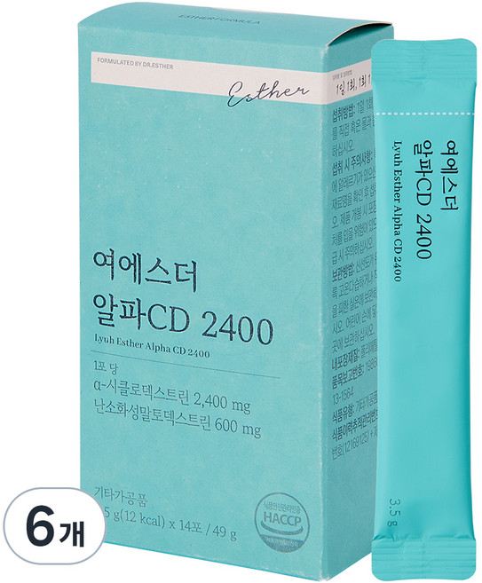 에스더포뮬러 여에스더 알파CD 2400 14p, 14회분, 6개