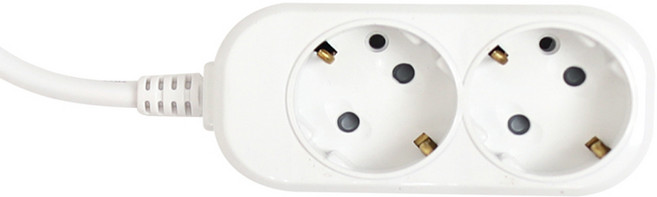 이어지다 일반 접지 멀티탭 2구, 5m, 혼합색상, 1개