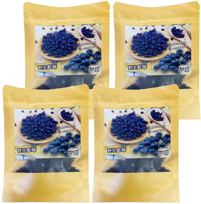 甜園 野生藍莓乾, 60g, 4個