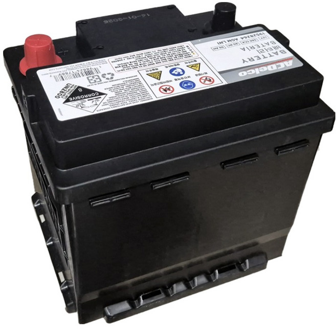 에이씨델코 AGM 차량용 배터리, 1개, 19528264