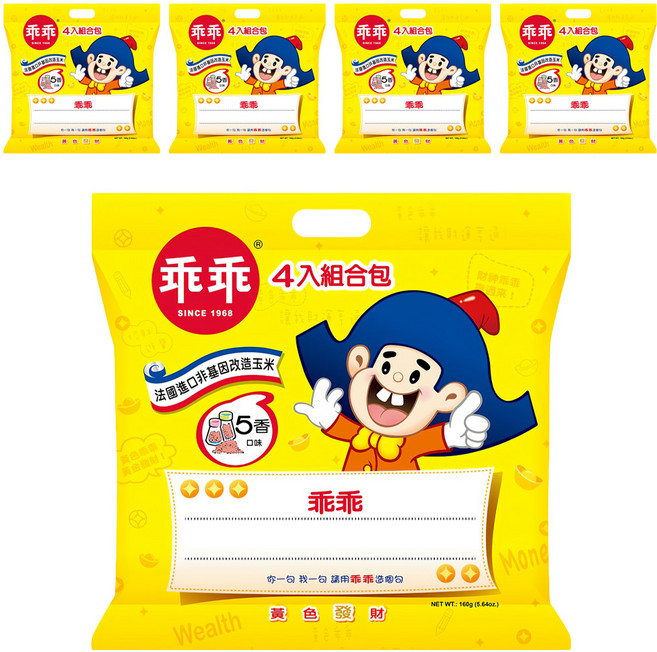 乖乖 玉米脆條 五香口味, 40g, 20包