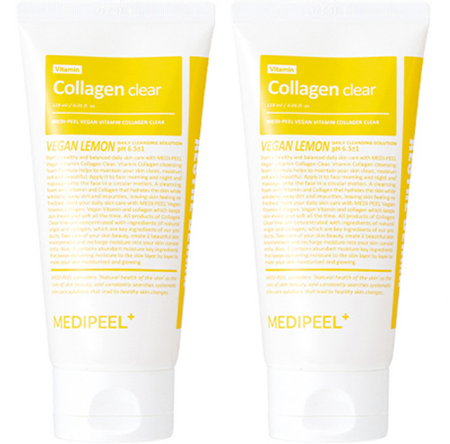 메디필 비건 비타민 콜라겐 클리어 폼 클렌저, 120ml, 2개