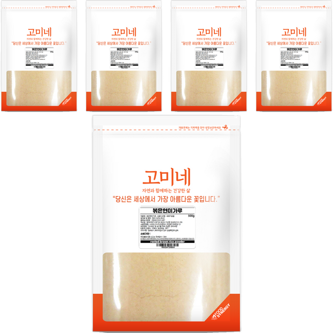 고미네 볶은현미가루, 500g, 5개