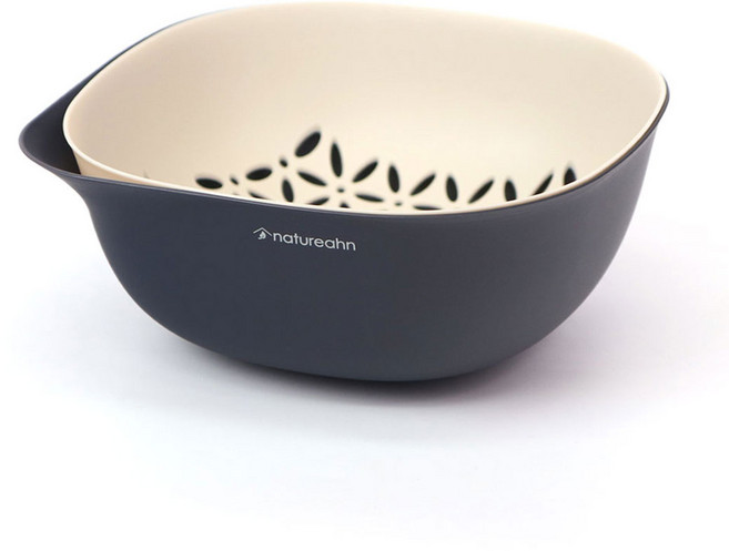 네이처안 과일야채 세척바구니, 그레이, 1개