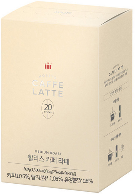 할리스 카페 라떼, 15g, 20개입, 1개