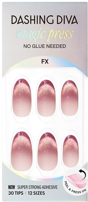 데싱디바 매직프레스 아몬드 네일팁, 릴트, 1개