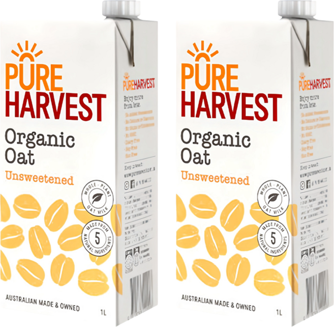 PURE HARVEST 囍瑞 澳洲有機燕麥奶, 1L, 2瓶
