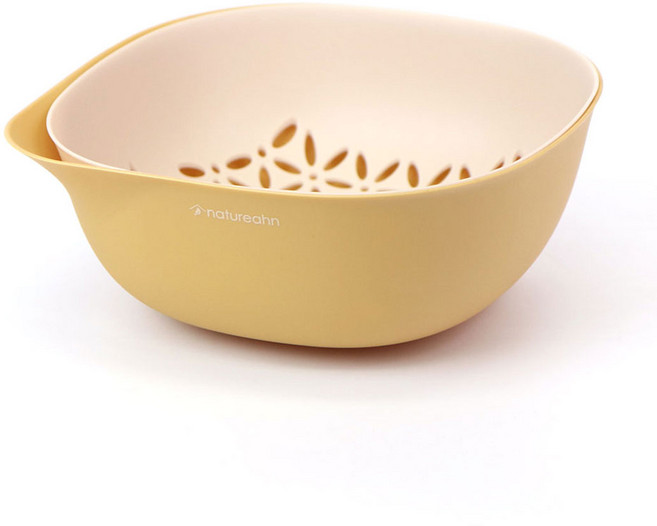 네이처안 과일 야채 세척 바구니, 베이지, 1개