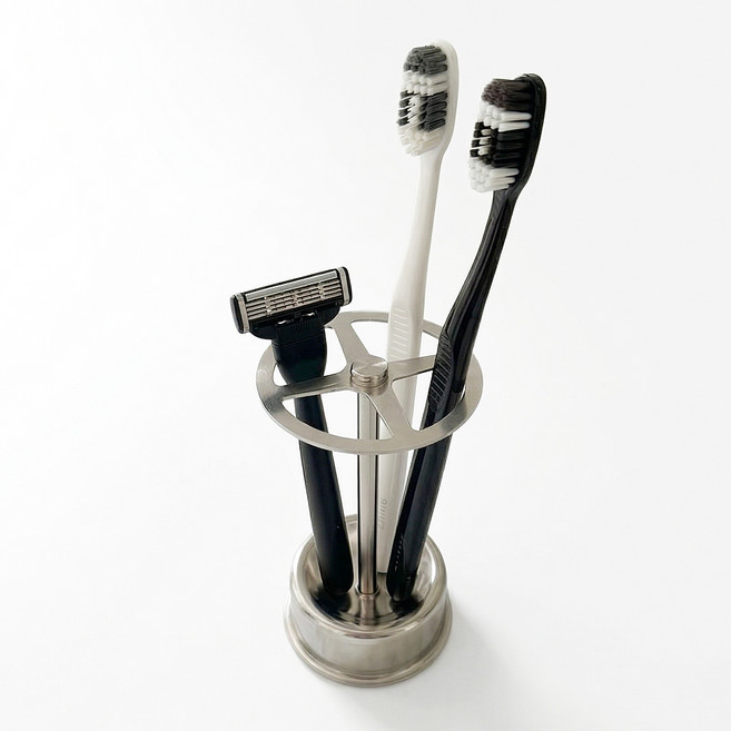 스프렉스 모던 에어 스테인리스 칫솔거치대, 실버, 1개