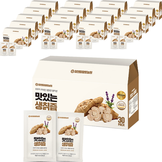 참앤들황토농원 맛있는 생칡즙, 3L, 18박스