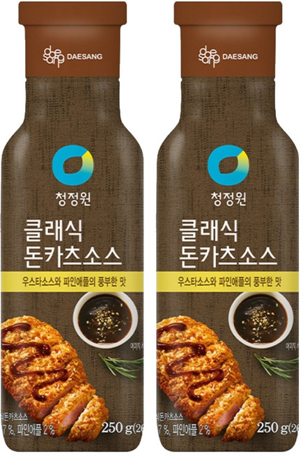 청정원 클래식 돈카츠 소스, 250g, 2개