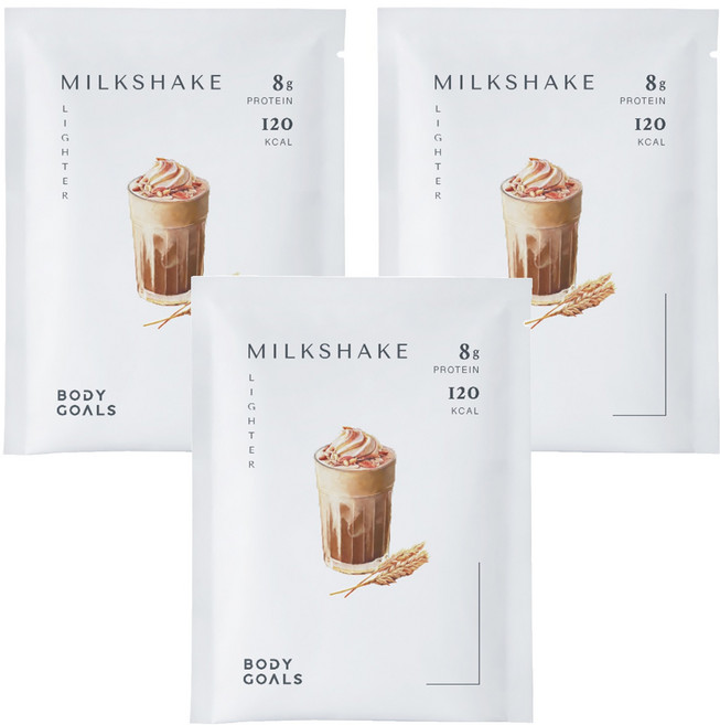 BODY GOALS 白奶昔 燕麥堅果口味, 30g, 3包