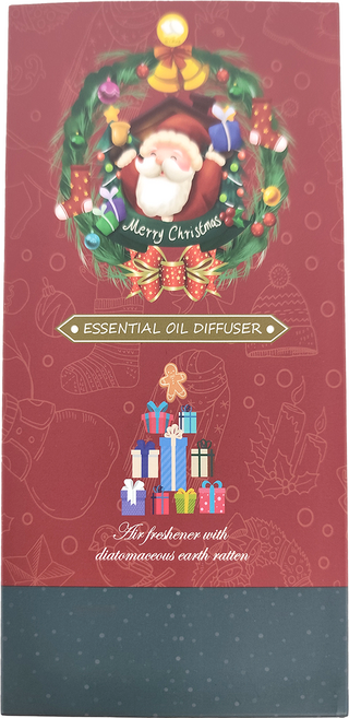QIDINA 奇蒂娜 聖誕樹造型 香氛珪藻土擴香瓶, 絲絨玫瑰, 200ml, 1件