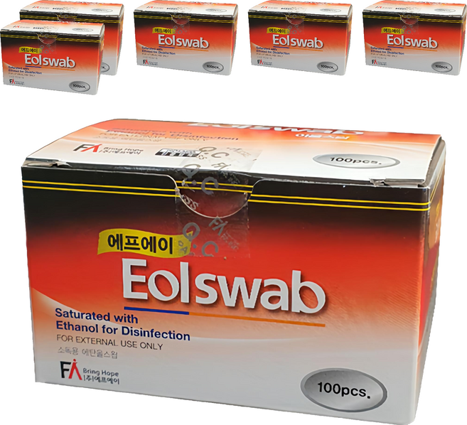 에프에이 일회용 이올스왑 알콜솜, 6개