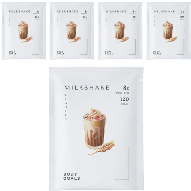 BODY GOALS 白奶昔 燕麥堅果口味, 30g, 5包