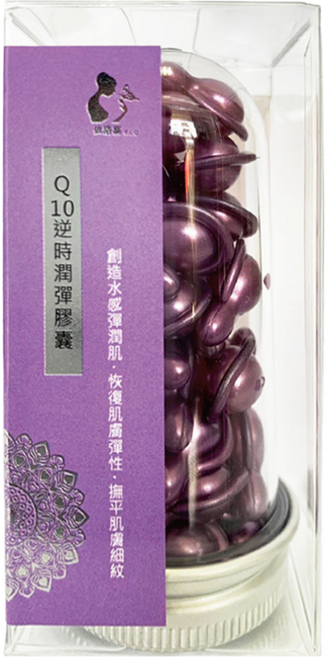 E.L.G 依洛嘉 Q10逆時潤彈膠囊 40顆, 53g, 1罐