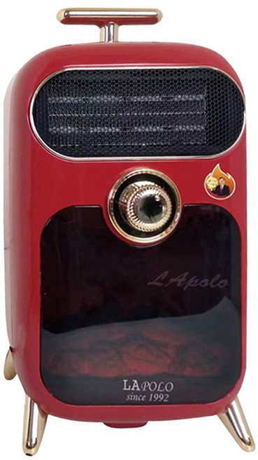 LA POLO 藍普諾 火焰陶瓷電暖器, LA-N6101, 紅色