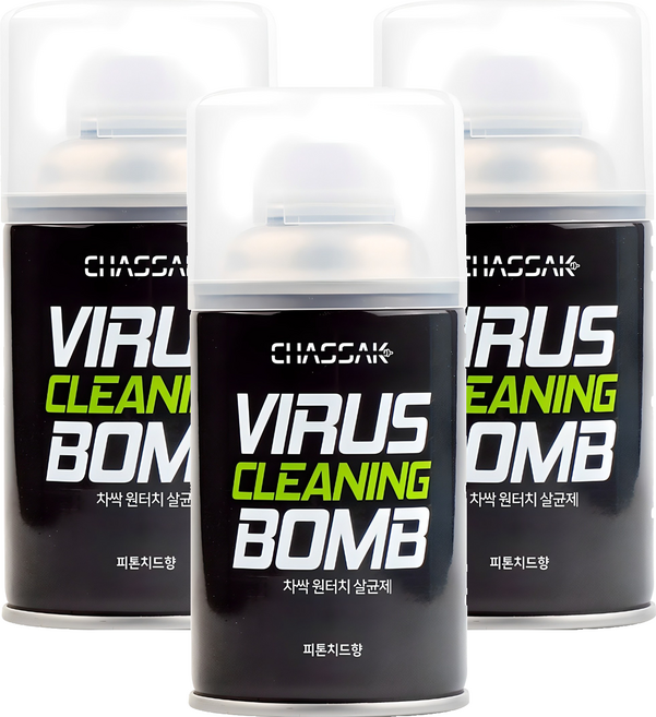차싹 원터치 살균 탈취제 피톤치드향, 112g, 3개